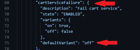 feature flag YAML