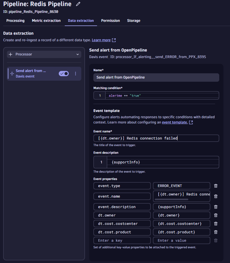 finished pipeline definition