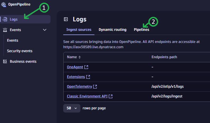 logs pipeline