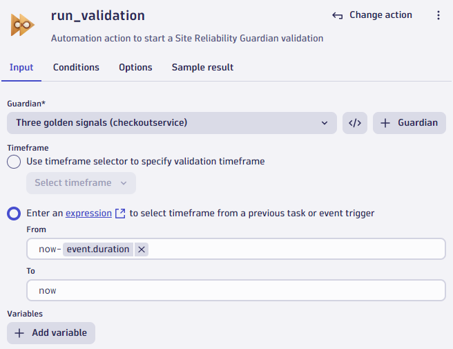 dynatrace workflow time selector 2